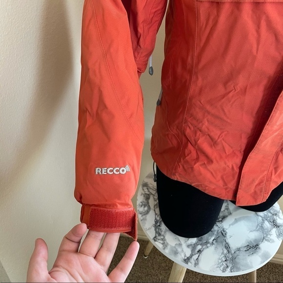 The north face hyvent Recco system orange coat M - Picture 2 of 9
